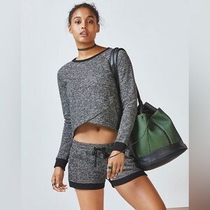 Fabletics The Scout Bucket Bag Neon Green/Black Drawstring Crossbody | OS